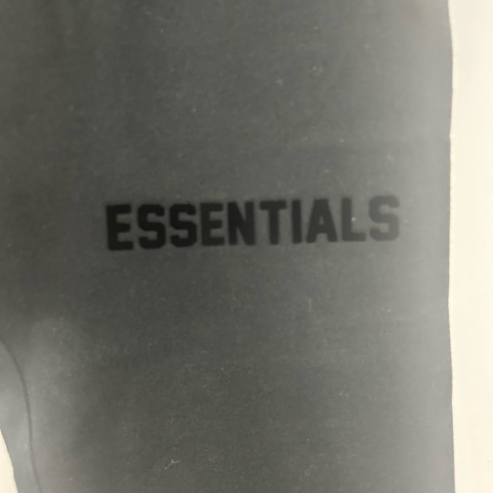 NWOT Essentials Jet Black Joggers - Picture 3 of 6